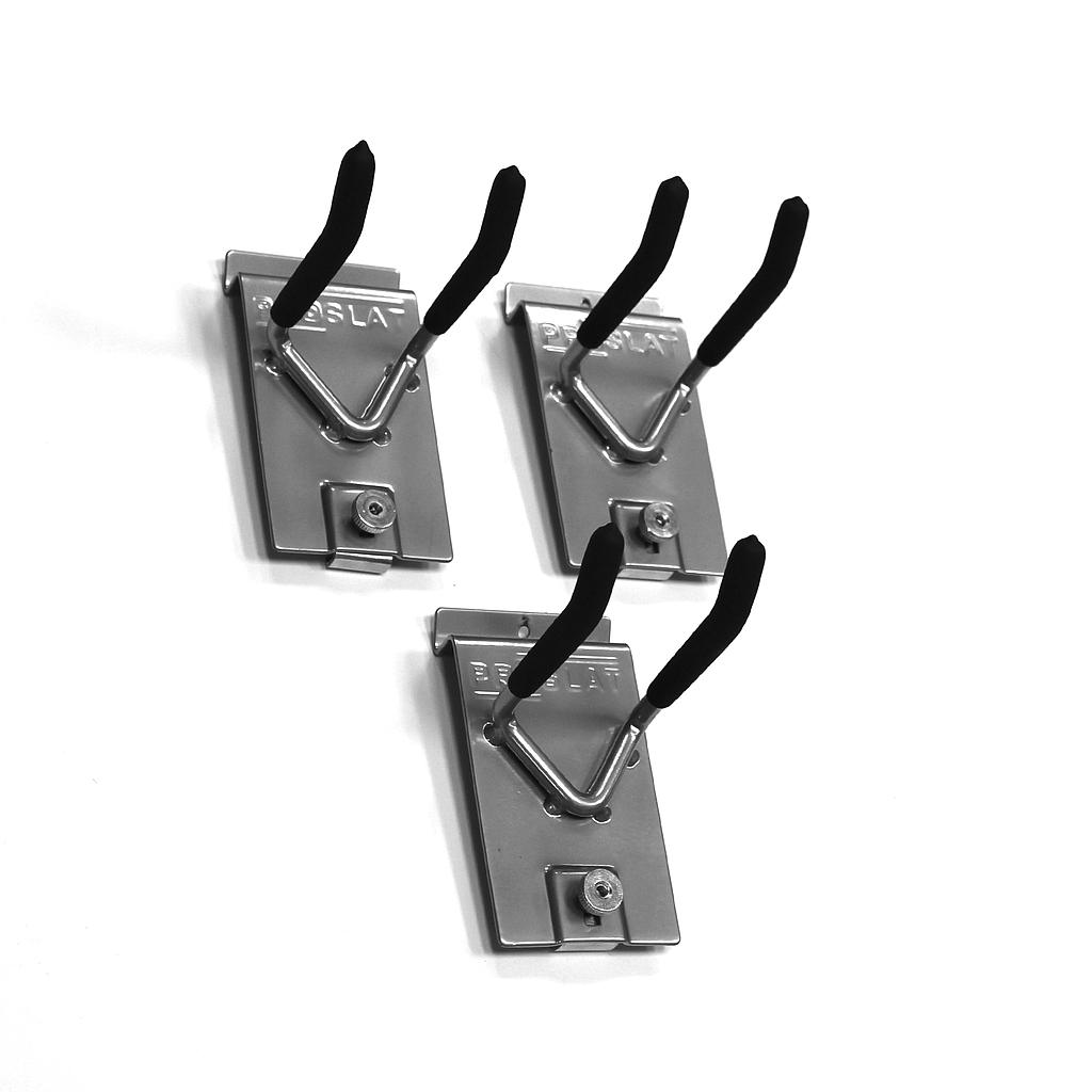 13011 Double 4&quot; Hook - 3 Pack