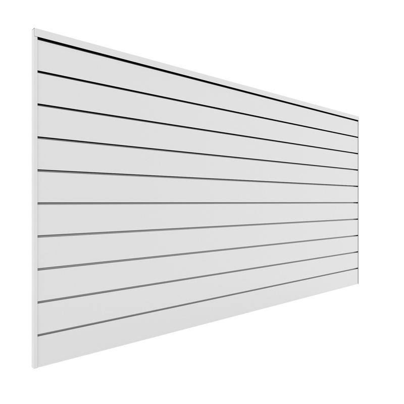 88102 Proslat 8' x 4' PVC Wall Panels &amp; Trims White