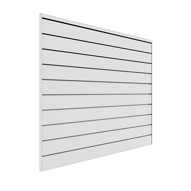 88103 Proslat 4' x 4' PVC Wall Panels &amp; Trims White