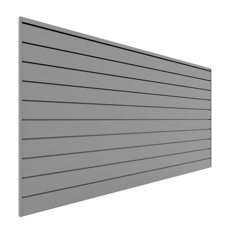88107 Proslat 8' x 4' PVC Wall Panels &amp; Trims Light Grey