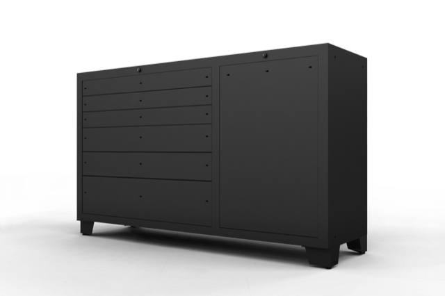 Fusion Pro - Tool Chest Black (handles &amp; kickplate not included)