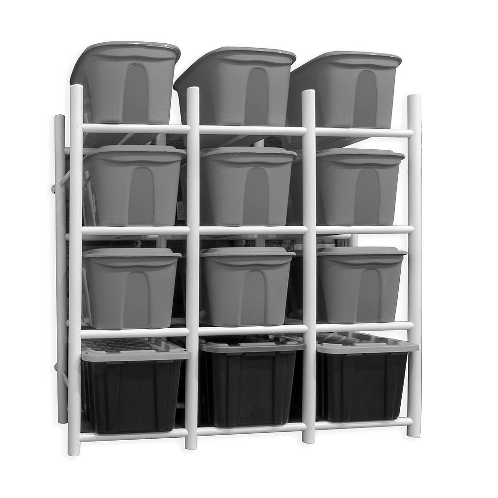 65002 Bin Warehouse Rack - 12 Totes