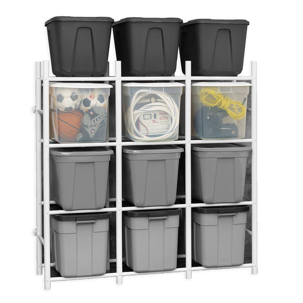 65003 Bin Warehouse Rack - 12 Totes Compact