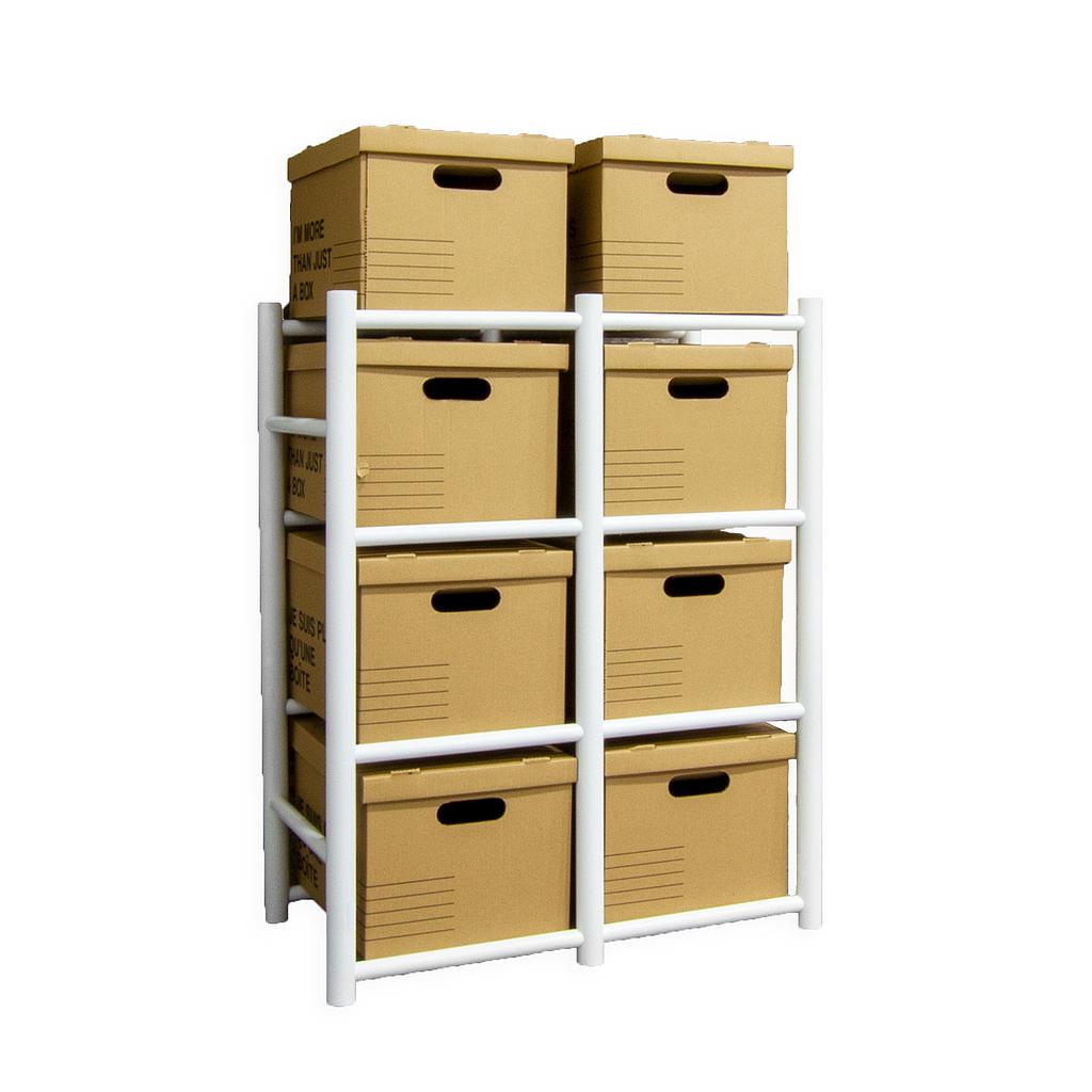 65004 Bin Warehouse Rack - 8 Filebox  2112