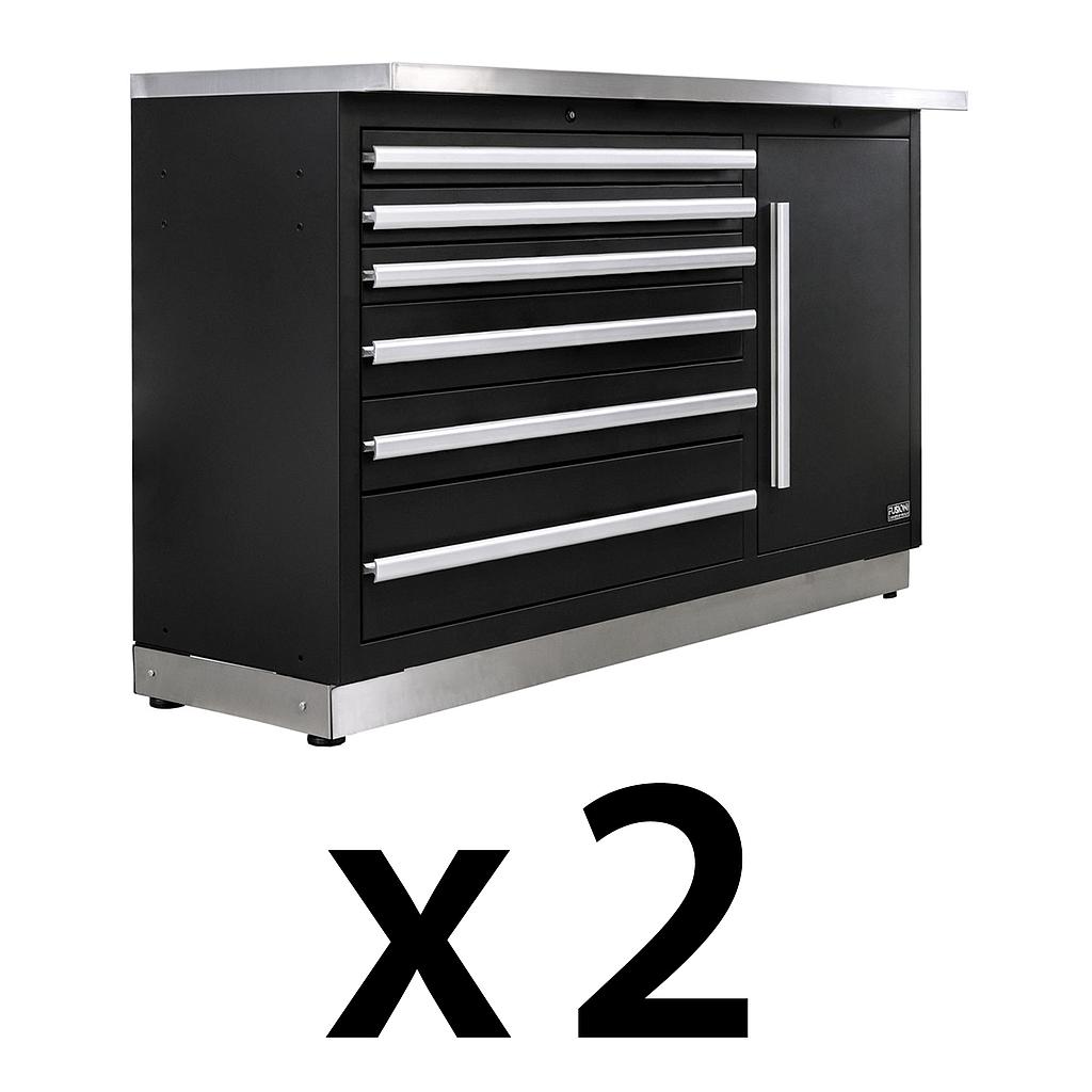 FusionPro Tool Chest with Work Surface 2 PK