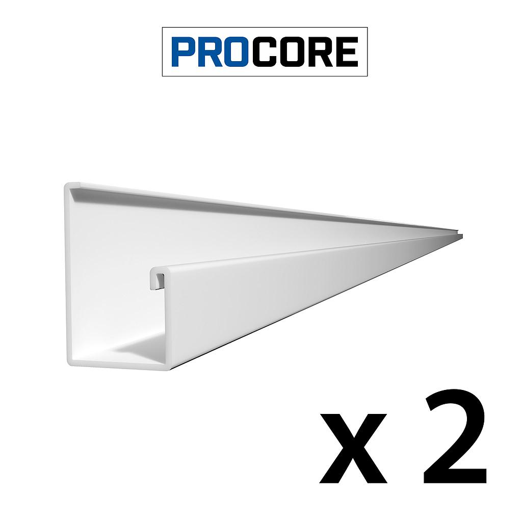 25422K PROCORE Starter Trim White - 8' 2 PK