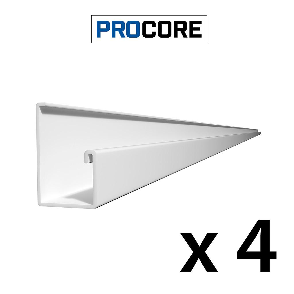 25424K PROCORE Starter Trim White - 8' 4 PK