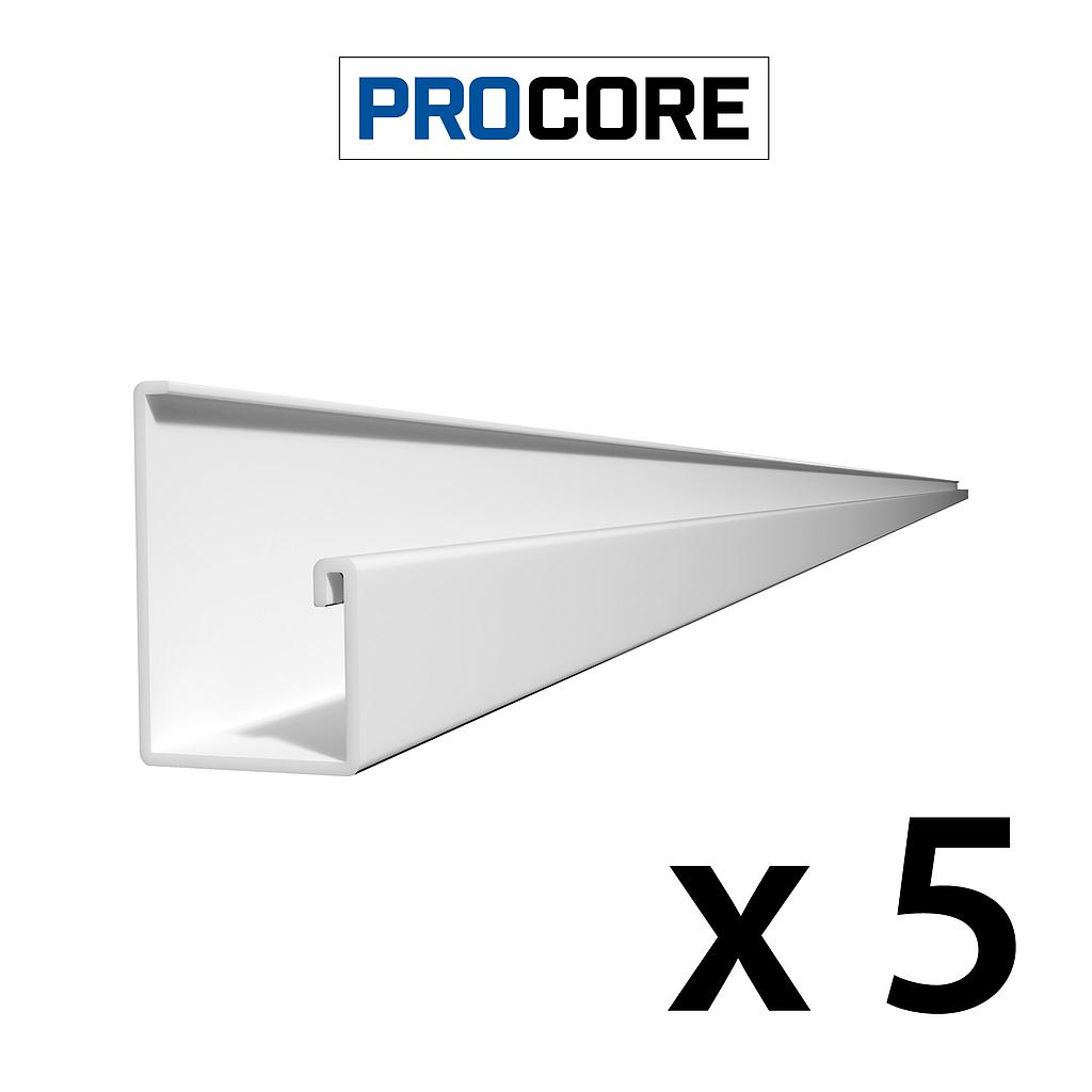 25425K PROCORE Starter Trim White - 8' 5 PK