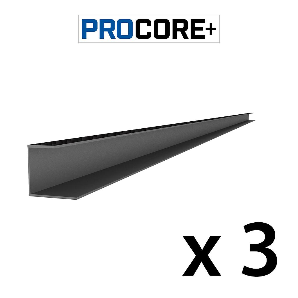 27123K PROCORE+ Side Trim Black Carbon Fiber - 8' 3 PK