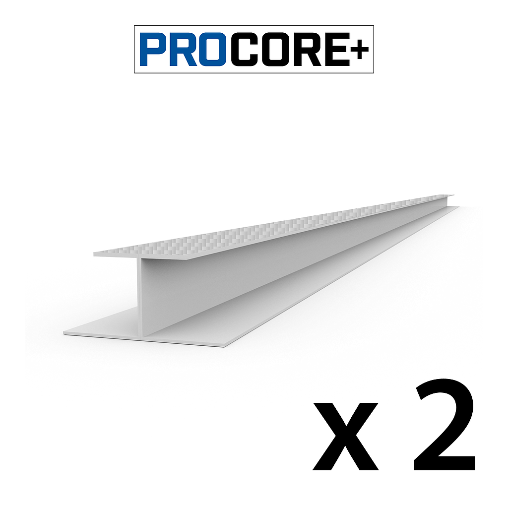 28322K PROCORE+ H-trim Silver Carbon Fiber - 8' 2 PK