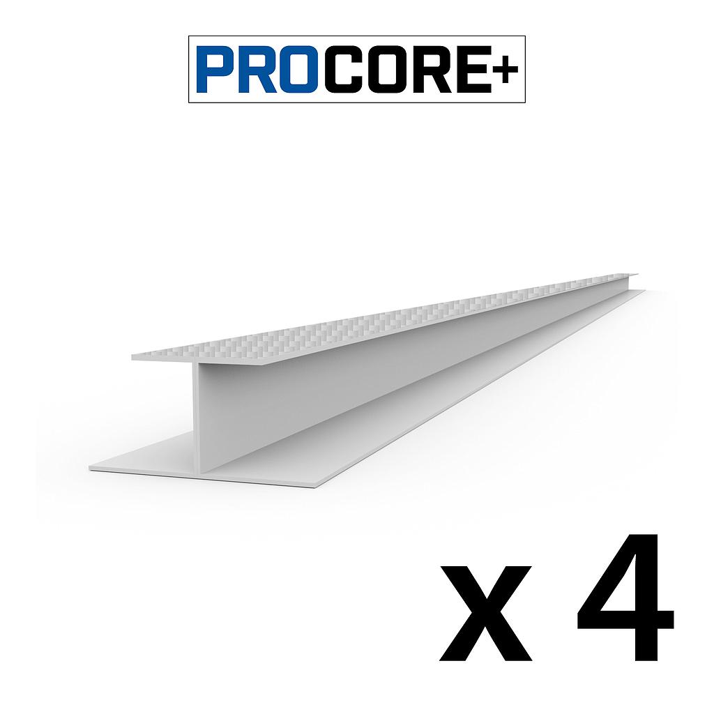 28324K PROCORE PLUS H-trim Silver Carbon Fiber - 8' 4 PK