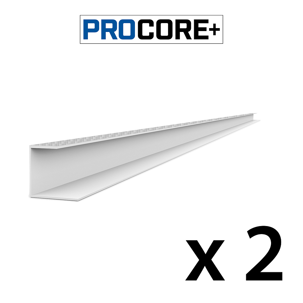 26122K PROCORE+ Side Trim Grey Wood - 8' 2 PK