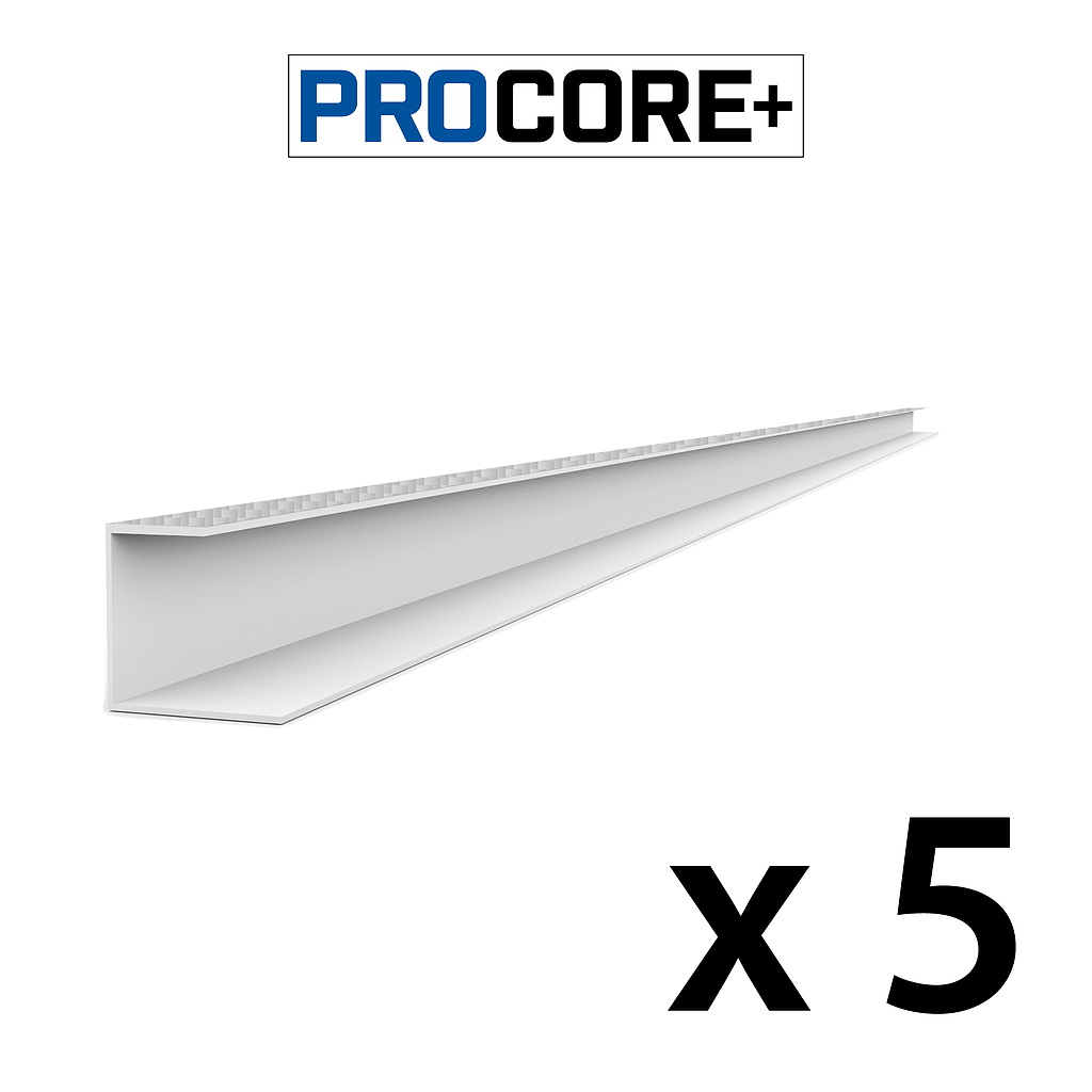 26125K PROCORE+ Side Trim Grey Wood - 8' 5 PK