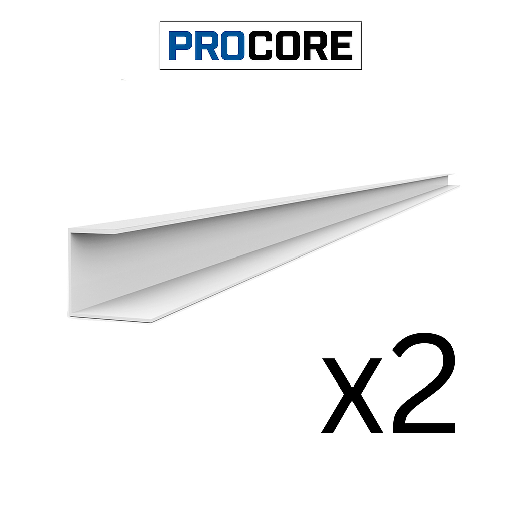 28242K PROCORE J Trim White - 8' 2 PK
