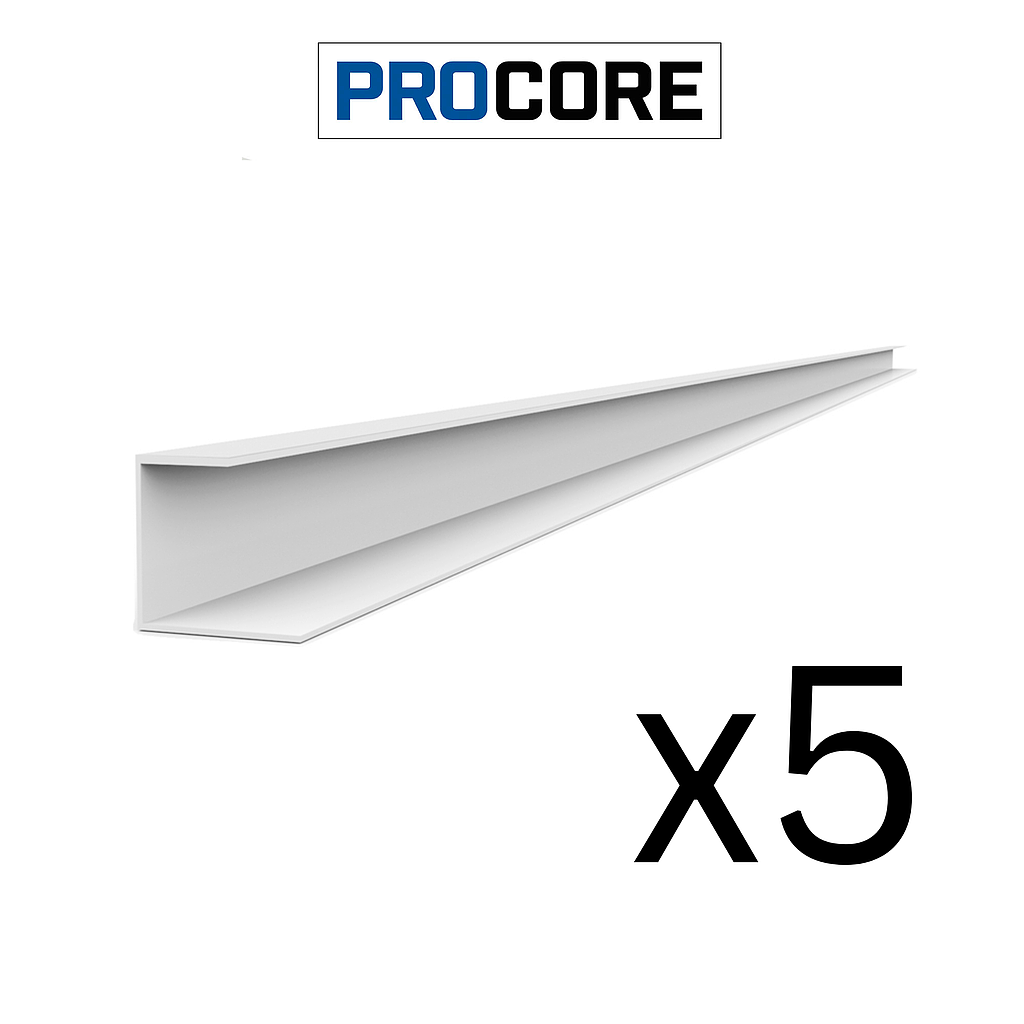 28245K PROCORE J Trim White - 8' 5 PK