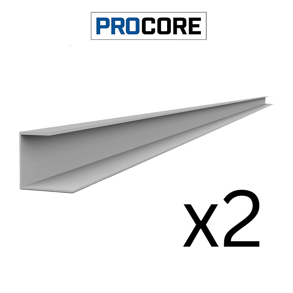 28942K PROCORE J Trim Gray - 8' 2 PK