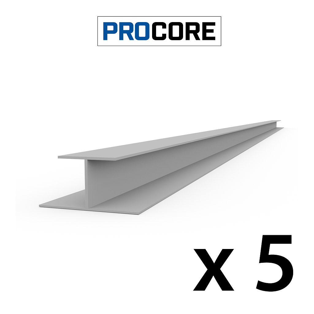 28935K PROCORE H Trim Gray - 8' 5 PK