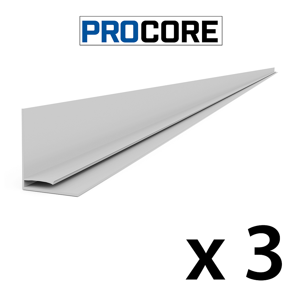 28923K PROCORE Top Trim Gray - 8' 3 PK