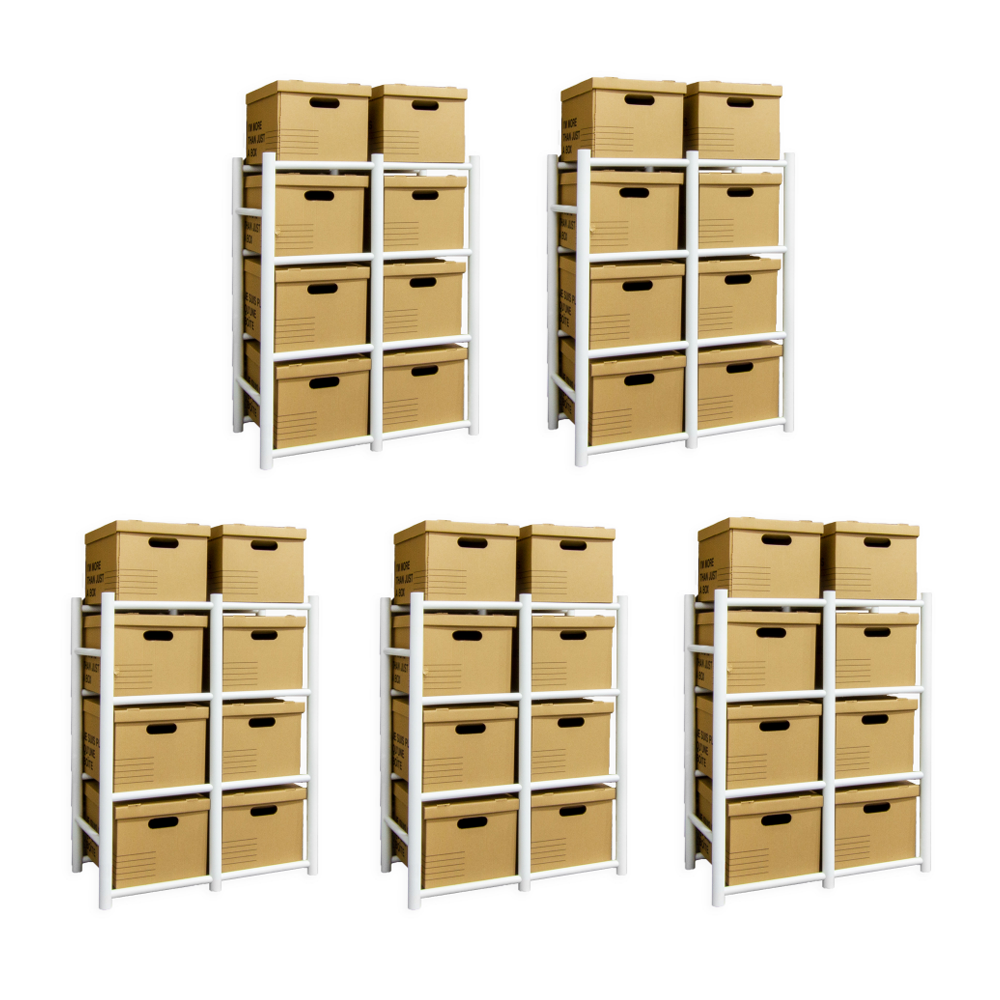 65054K Bin Warehouse Rack - 8 Filebox  2112 - 5 Pack